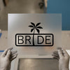 Palm Tree Bride | DTF Transfer Ready to Press | Tropical Bachelorette Heat Transfer