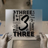 Three Number Collage | DTF Transfer Ready to Press | Celebratory Heat Transfer