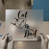 Cat Dad Fist Bump | DTF Transfer Ready to Press | Pet Lover Heat Transfer