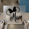Minnie Mouse Mom | DTF Transfer Ready to Press | Script Style Heat Transfer