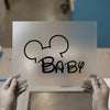 Mickey Ears Baby | DTF Transfer Ready to Press | Cartoon Script Heat Transfer