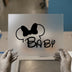 Minnie Mouse Ears & Baby | DTF Transfer Ready to Press | Cartoon Style Heat Transfer