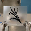 Skeleton Hand Heart | DTF Transfer Ready to Press | Spooky Cute Heat Transfer