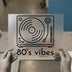 80s Vibes Record Player | DTF Transfer Ready to Press | Retro Music Heat Transfer