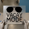 Vacay Mode with Sunglasses | DTF Transfer Ready to Press | Retro Vacation Heat Transfer
