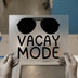 Vacay Mode with Sunglasses | DTF Transfer Ready to Press | Retro Vacation Heat Transfer