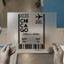 Chicago Boarding Pass | DTF Transfer Ready to Press | Travel Aesthetic Heat Transfer