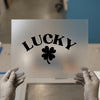 Lucky Shamrock | DTF Transfer Ready to Press | St. Patrick's Day Heat Transfer