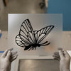 Elegant Monarch Butterfly | DTF Transfer Ready to Press | Outline Art Heat Transfer