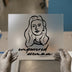 Empowered Woman Line Art | DTF Transfer Ready to Press | Motivational Heat Transfer