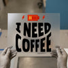 I Need Coffee Battery | DTF Transfer Ready to Press | Humorous Heat Transfer