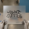 Sweet Summer Script | DTF Transfer Ready to Press | Trendy Lettering Heat Transfer