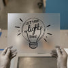 Let Your Light Shine | DTF Transfer Ready to Press | Inspirational Heat Transfer