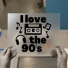 I Love The 90s Music | DTF Transfer Ready to Press | Retro Cassette Heat Transfer