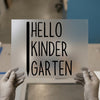Hello Kindergarten Pencil | DTF Transfer Ready to Press | Back to School Heat Transfer
