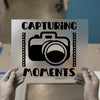 Capturing Moments Camera | DTF Transfer Ready to Press | Photography Heat Transfer