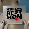 World's Best Mom | DTF Transfer Ready to Press | Retro Fun Heart Heat Transfer