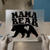 Mama Bear with Heart | DTF Transfer Ready to Press | Retro Style Heat Transfer