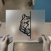 Tiger Half Face | DTF Transfer Ready to Press | Outline Style Heat Transfer