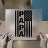 American Flag PAPA | DTF Transfer Ready to Press | Patriotic Heat Transfer