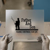 Father And Son Fishing | DTF Transfer Ready to Press | Family Fun Heat Transfer