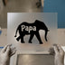 Papa Elephant | DTF Transfer Ready to Press | Minimalist Family Heat Transfer