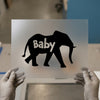 Baby Elephant DTF Transfer Ready to Press | Cute Nursery Heat Transfer