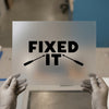 Fixed It Screwdriver | DTF Transfer Ready to Press | DIY Tool Humor Heat Transfer