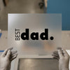 Best Dad DTF Transfer Ready to Press | Minimalist Heat Transfer