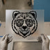 Mama Bear with Sunglasses | DTF Transfer Ready to Press | Bold Outline Heat Transfer