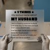 My Husband Funny Quote | DTF Transfer Ready to Press | Bold Statement Heat Transfer