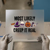 Halloween Creep It Real | DTF Transfer Ready to Press | Spooky Cartoon Heat Transfer