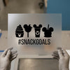 Snack Goals Theme DTF Transfer Ready to Press | Fun Foodie Heat Transfer