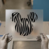 Zebra Animal Print Character | DTF Transfer Ready to Press | Trendy Heat Transfer