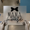 Mama Mouse Bow | DTF Transfer Ready to Press | Cute Script Heat Transfer