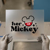 Her Mickey | DTF Transfer Ready to Press | Retro Love Heat Transfer