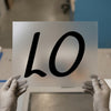 Script "LO" | DTF Transfer Ready to Press | Elegant Cursive Heat Transfer