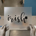 Irish Script with Shamrock | DTF Transfer Ready to Press | St. Patrick's Day Heat Transfer