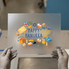 Happy Hanukkah DTF Transfer Ready to Press | Festival Heat Transfer