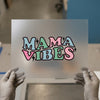 Mama Vibes Retro Lightning | DTF Transfer Ready to Press | Groovy Heat Transfer