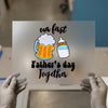 First Father's Day Together | DTF Transfer Ready to Press | Cartoon Heat Transfer