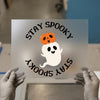 Stay Spooky Ghost Pumpkin | DTF Transfer Ready to Press | Halloween Heat Transfer