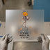 Skeleton Pumpkin Head | DTF Transfer Ready to Press | Halloween Heat Transfer