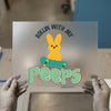 Skater Bunny 'Rollin With My Peeps' | DTF Transfer Ready to Press | Retro Style Heat Transfer