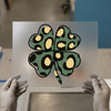 Leopard Print Clover | DTF Transfer Ready to Press | St. Patty's Heat Transfer