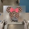 Leopard Minnie Inspired DTF Transfer Ready to Press | Bow Castle Heat Transfer