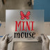 Mini Mouse Bow | DTF Transfer Ready to Press | Cartoon Character Heat Transfer