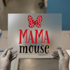Mama Mouse with Bow | DTF Transfer Ready to Press | Family Fun Heat Transfer