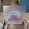 Cat Mom Rainbow | DTF Transfer Ready to Press | Pet Lover Heat Transfer