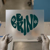 Be Kind Heart | DTF Transfer Ready to Press | Retro Groovy Heat Transfer